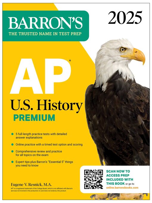 Title details for AP U.S. History Premium, 2025 by Barron's Educational Series - Available